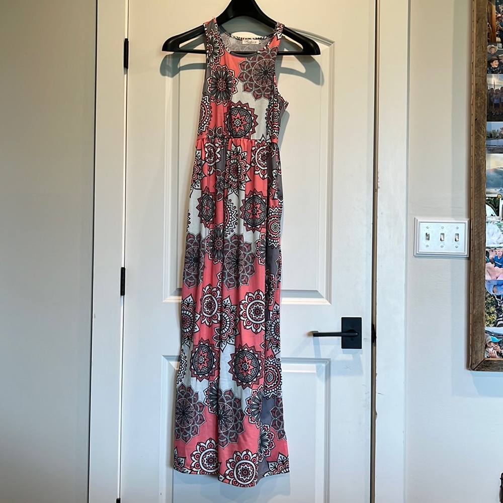 Womens long floral dress